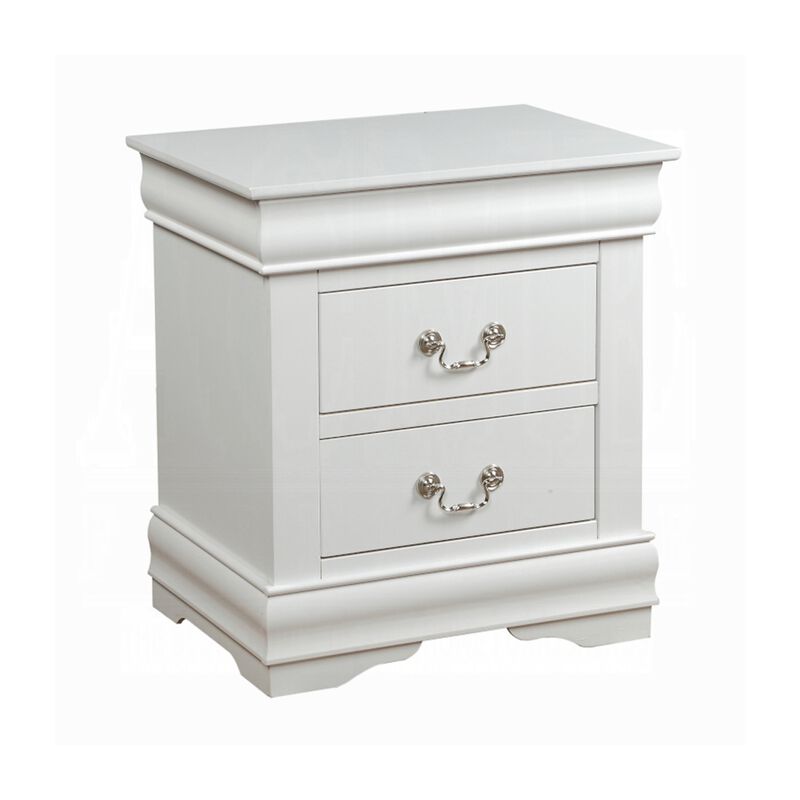 2pc King Bedroom Set, White, Nightstand image number 3