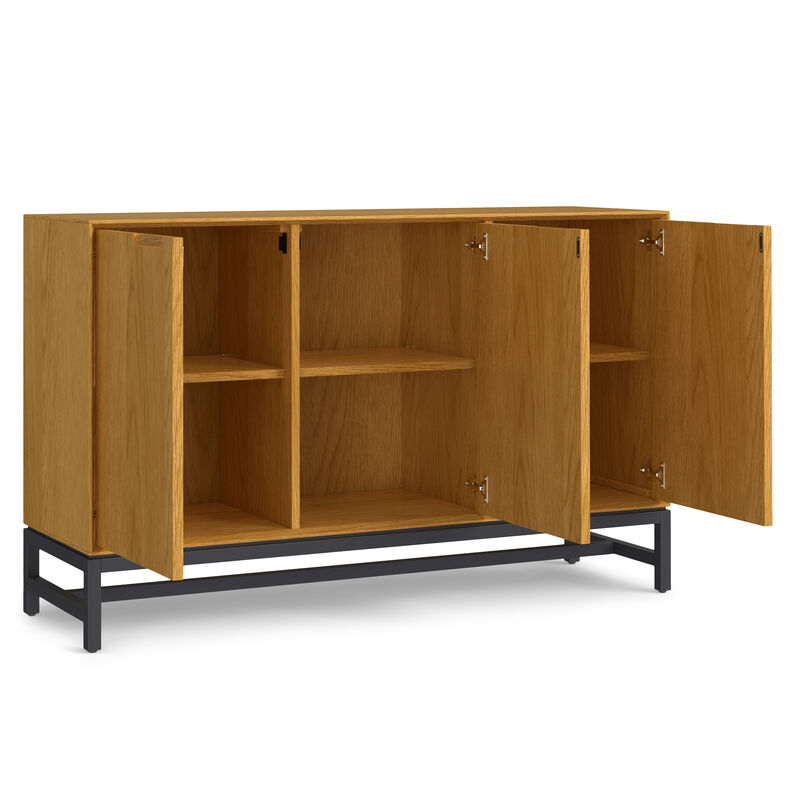 Simpli Home Banting Mid Century 3 Door Sideboard Buffet image number 4