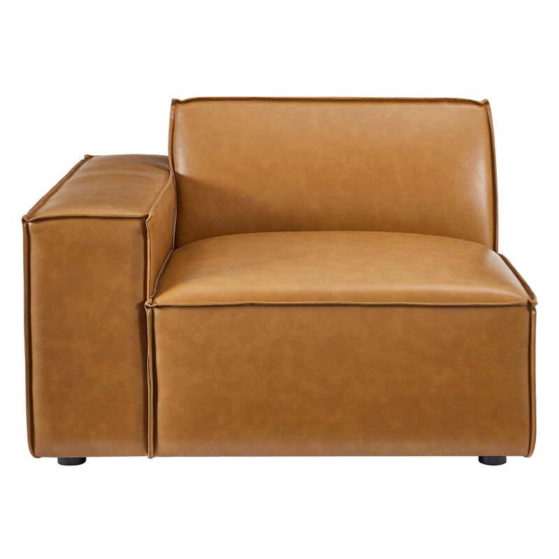 Restore Vegan Leather 3-Piece Sofa Brown EEI-4708-TAN image number 8