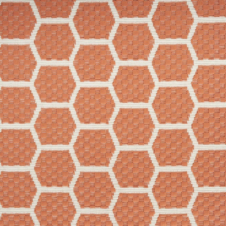 HomeRoots Geometric Indoor Outdoor Runner Rug