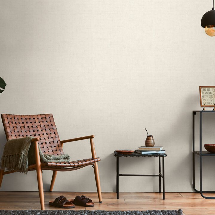 Havana 2 Plain Texture Beige Wallpaper HV41070