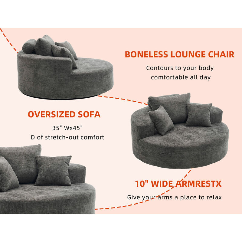 Tifble 360&deg; Rotating Sofa Chair image number 5