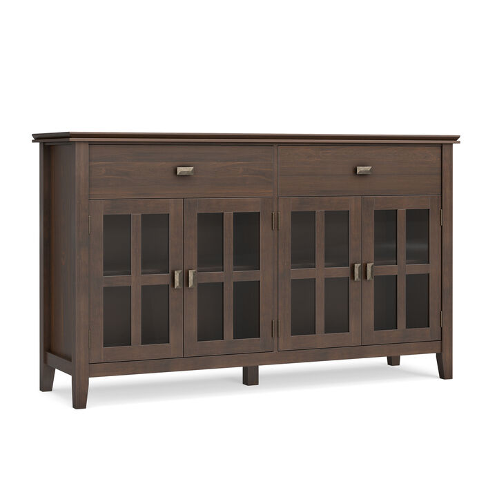 Simpli Home Artisan Large 4 Door Sideboard Buffet