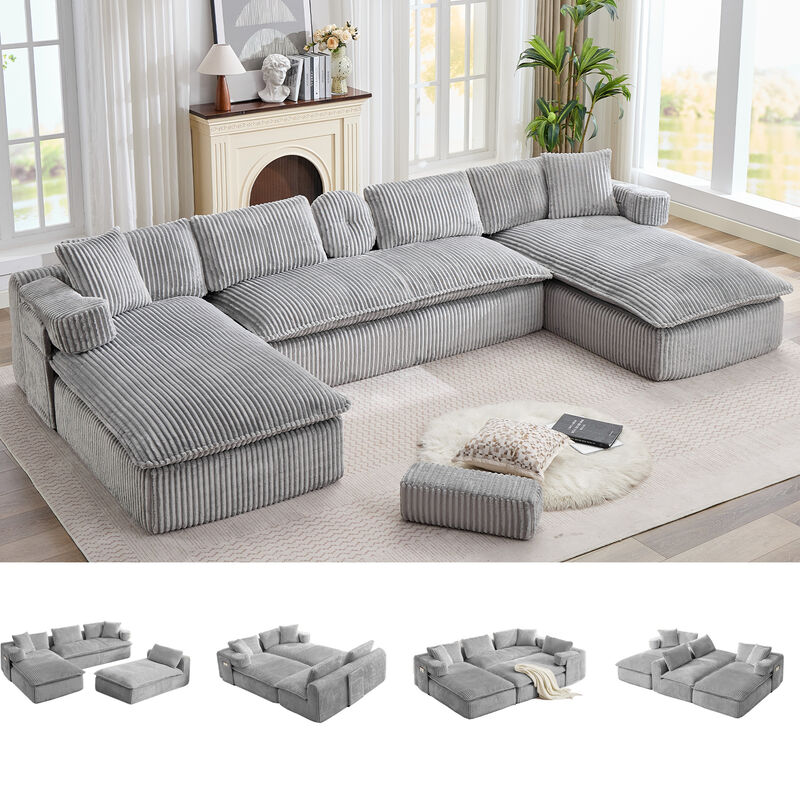 Britan 149" Oversized Sectional Couches U Shaped Couch image number 2