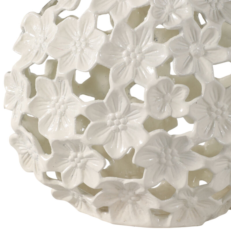 Cut-out Flower Metal Vase image number 4