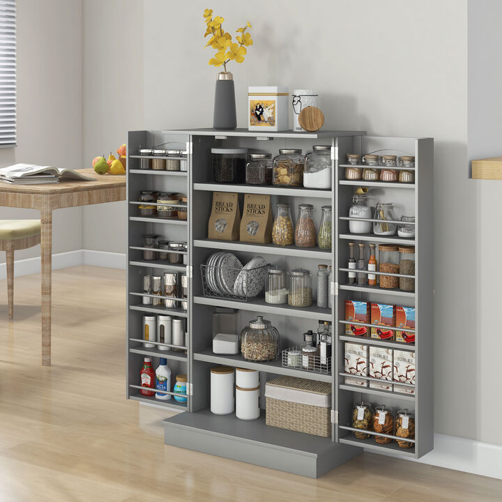 Hivvago Kitchen Organizer Cabinet with Adjustable Shelves