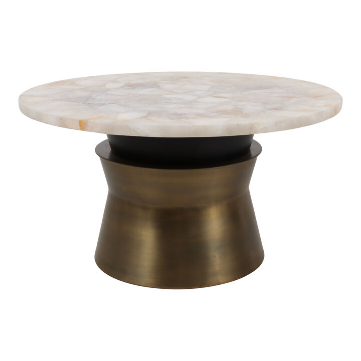 Agate Top Metal Coffee Table