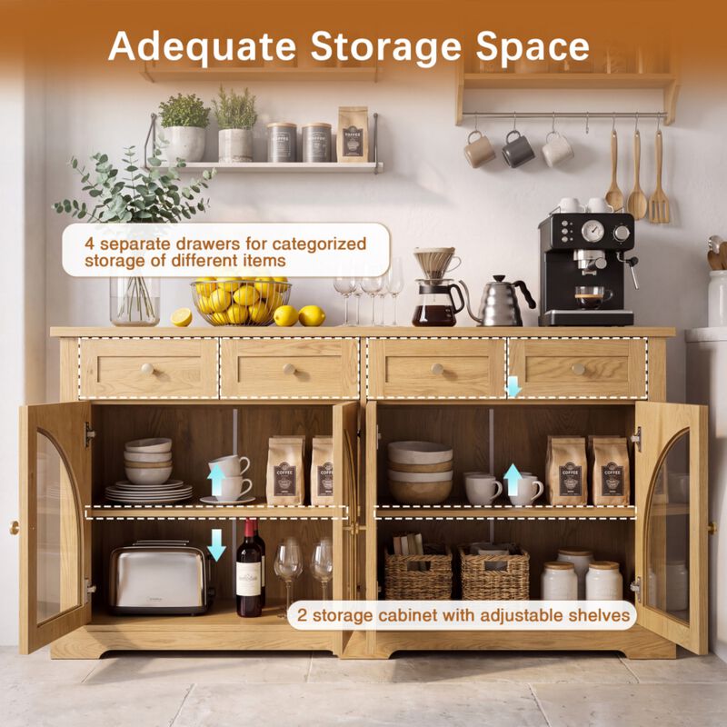 Zigda Modern Sideboard Cabinet image number 4