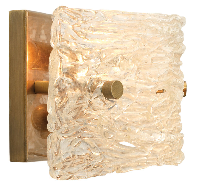 Small Swan Curved Glass Sconce