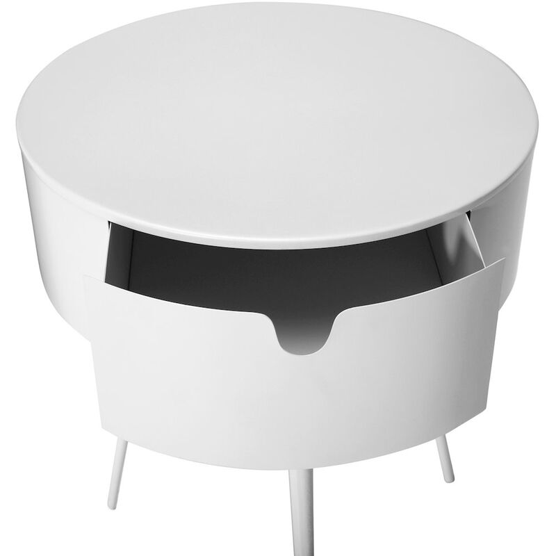 Meridian Furniture Bali White Night Stand