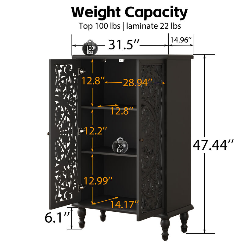 Zuggo 47" Tall Accent Cabinet image number 7
