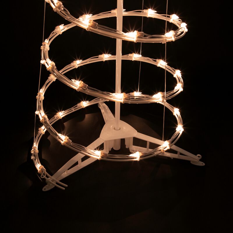 3ft Lighted Spiral Cone Tree Outdoor Christmas Decoration  Clear Lights image number 6
