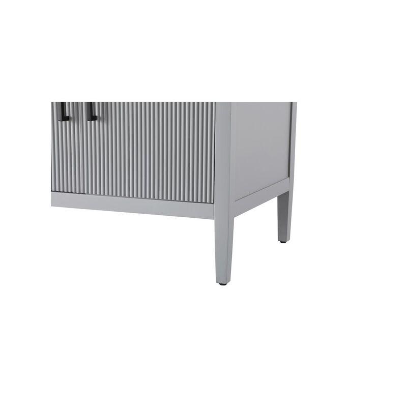Elegant Kitchen and Bath 84 inch Double Bathroom Vanity in Grey