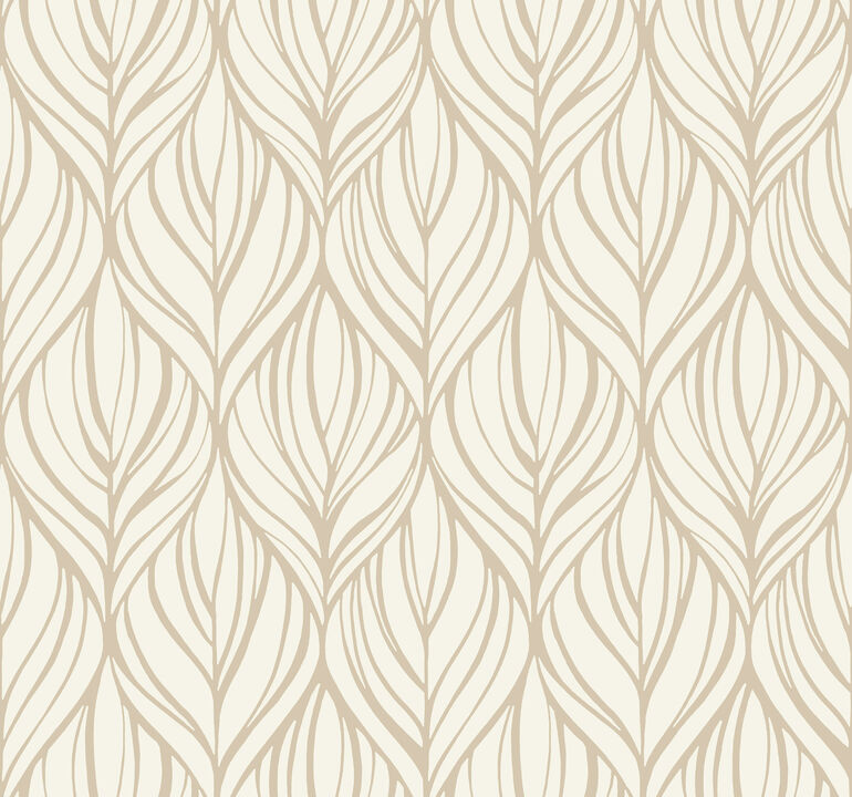 Palma White & Gold Wallpaper