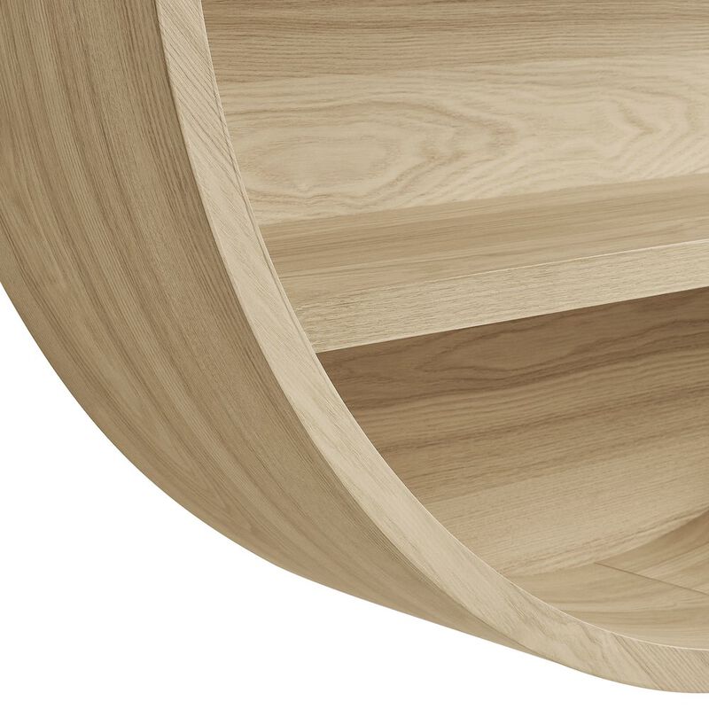 Romy 47" Round Wall Book Shelf image number 7