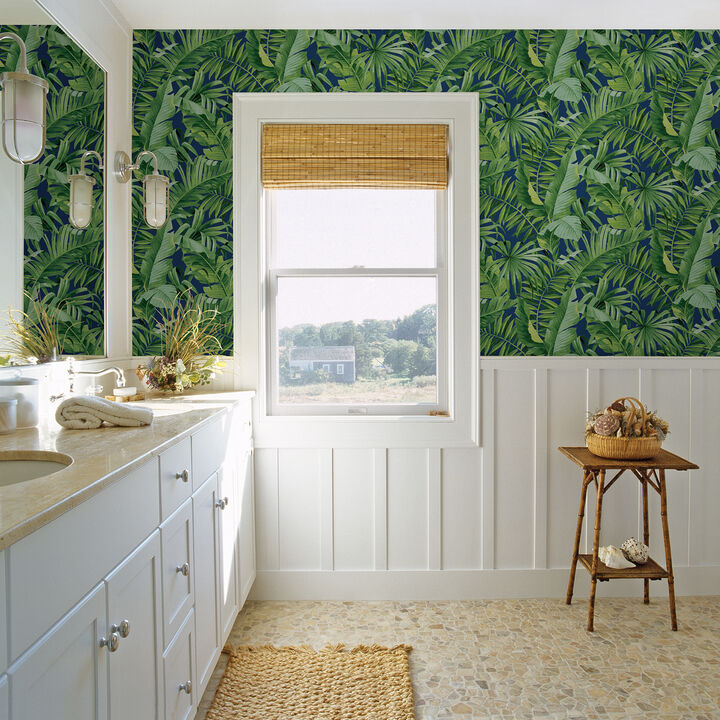 Alfresco Jade Tropical Palm Wallpaper (Set of 2)