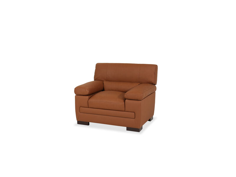 Candid Spice Leather Chair