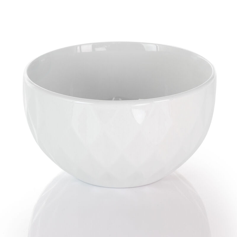 Elama Sienna 18 Piece Porcelain Dinnerware Set in White