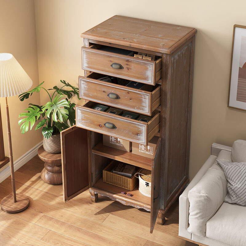 Gekske Wooden Storage Cabinet image number 2