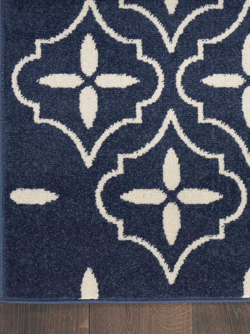 Nourison Essentials NRE04 Navy/Ivory 6' x 9' Rug