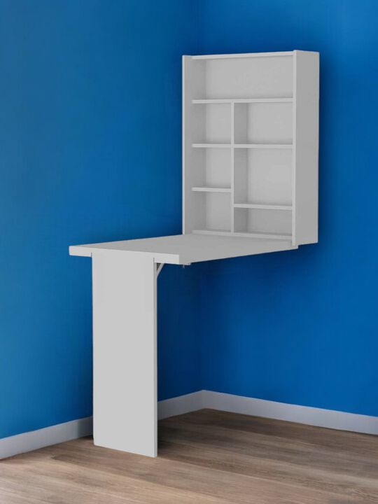 Wall-Mounted Floating Desk with Minimalist Design for Work and Study