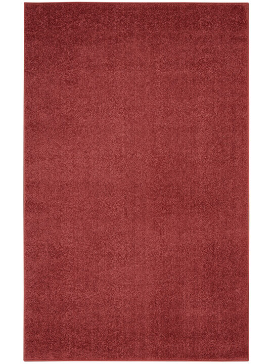 Nourison Essentials NRE01 Brick Red 3' x 5' Rug