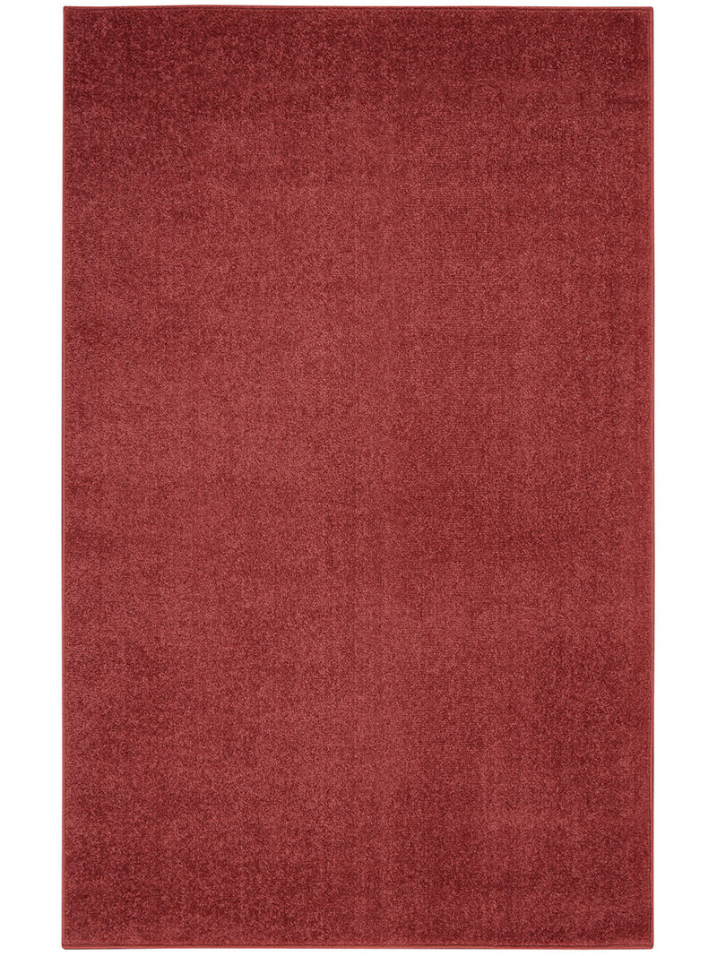 Nourison Essentials NRE01 Brick Red 3' x 5' Rug