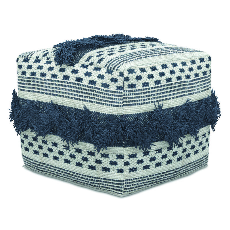Simpli Home Bowden Square Pouf Ottoman image number 0