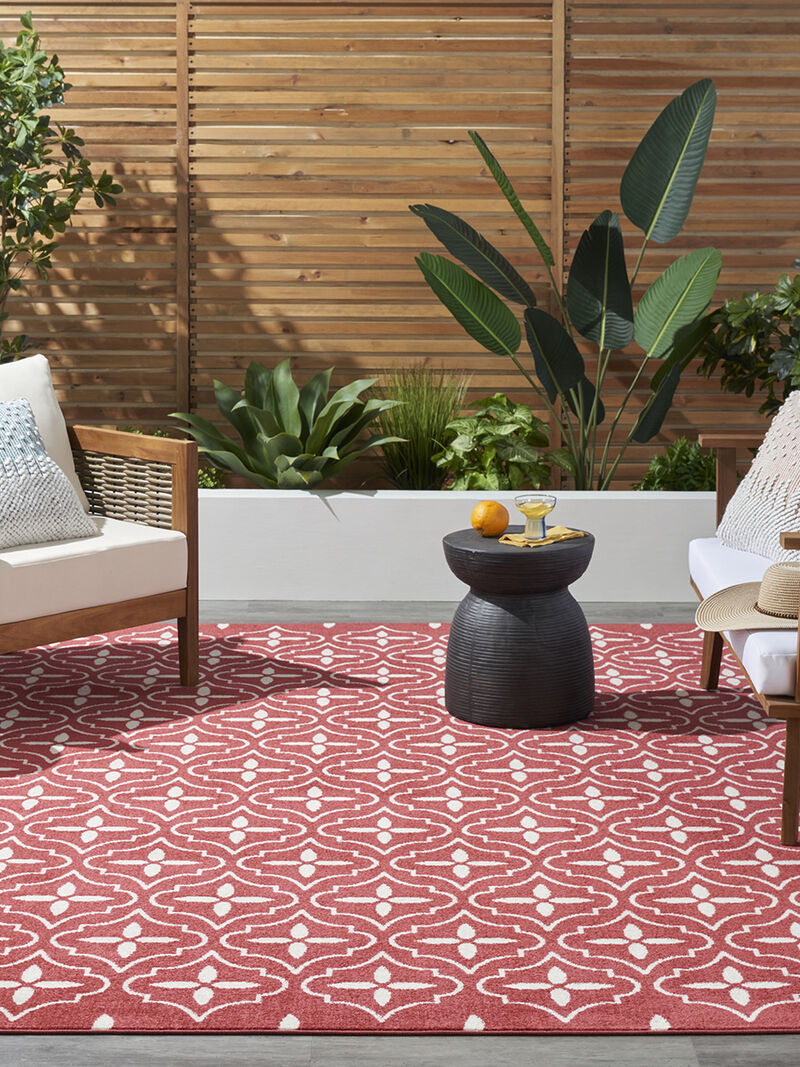 Nourison Essentials NRE04 Brick/Ivory 6' x 9' Rug