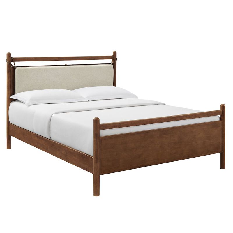 Leni King Size Wood Platform Bed Frame image number 0