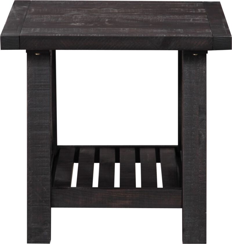 Yosemite Solid Wood Side Table in Cafe