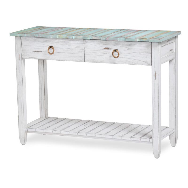 Sea Winds Coastal Furniture Picket Fence Console Table