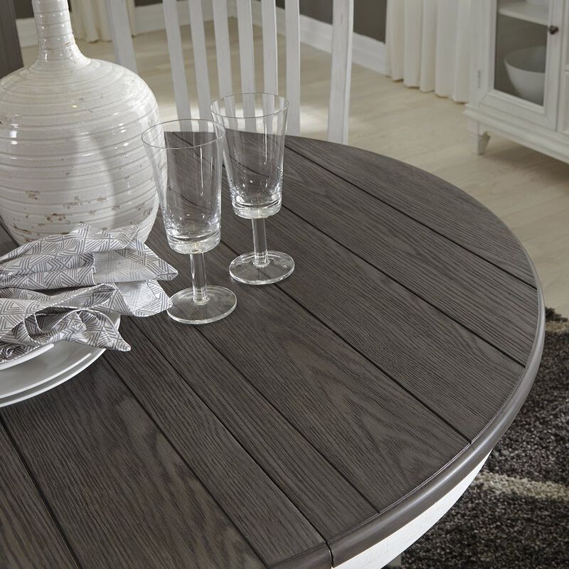 Liberty Furniture Pedestal Table in Poplar & Rubberwood Solids w Pine Veneer image number 5