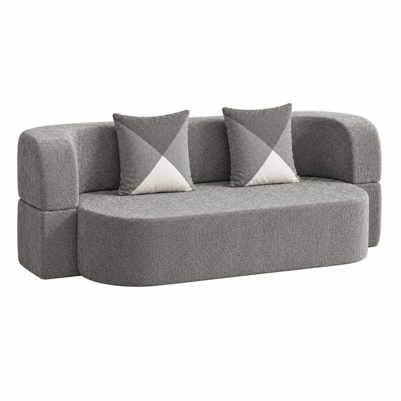 GOODSILO Convertible Eggshell Sleeper Sofa Bed with Plush Upholstery and 33D High Density Foam for Small Space Living Rooms Bedrooms Apartments image number 0