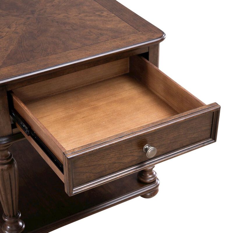 Liberty Furniture Allington Rectangular End Table for Living Room - Satin Sienna image number 6