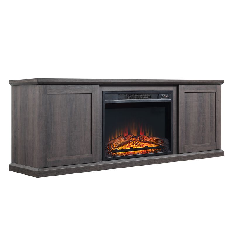 Franklin TV Stand with Electric Fireplace