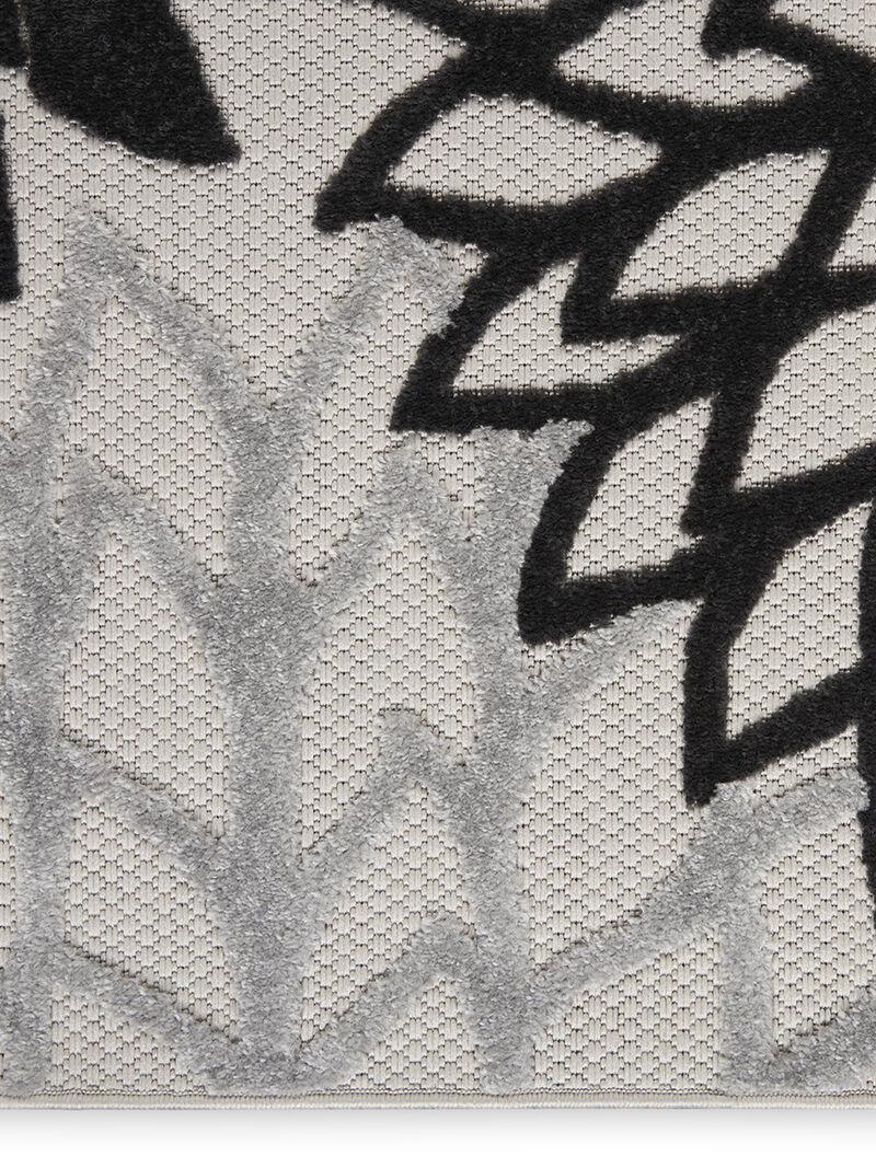 Aloha ALH05 Black/White 6' x 9' Rug