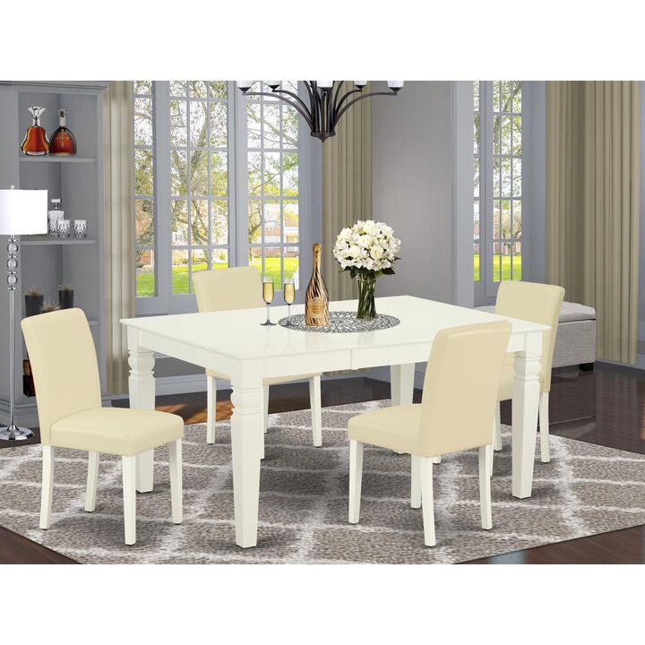 Dining Room Set Linen White