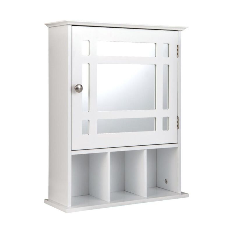 Hivvago Wall Mounted and Mirrored Bathroom Cabinet