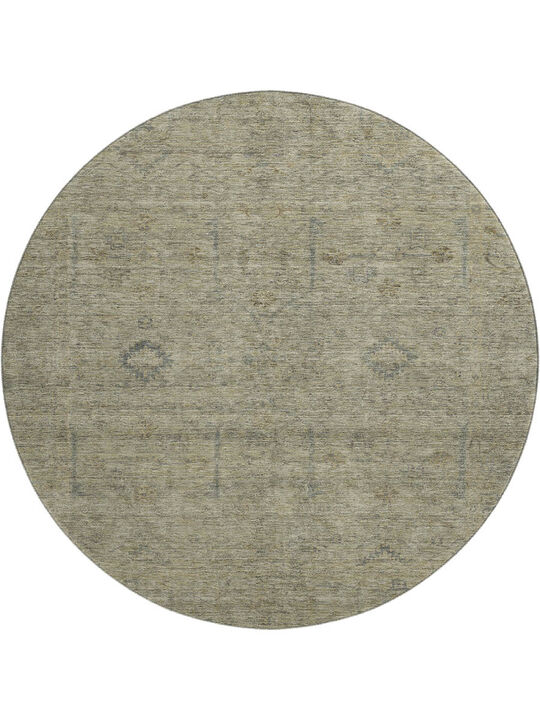 Ravenna RN5 Khaki 8' Round Rug