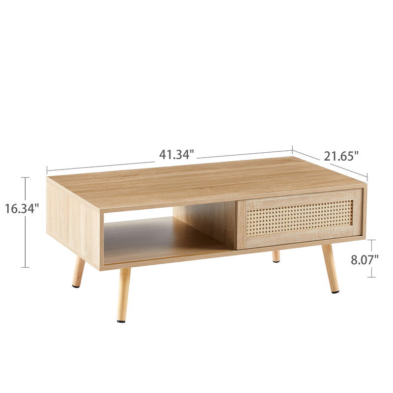 Rolske Rattan Coffee table image number 9