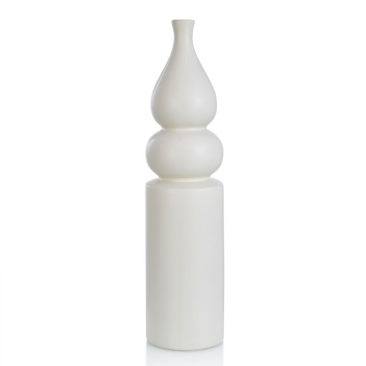 Matte Ivory Ceramic Vase I