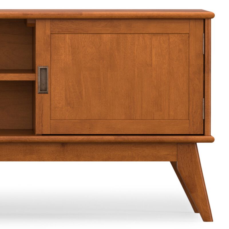 Rentha Mid Century Modern Solid Wood TV Stand image number 5