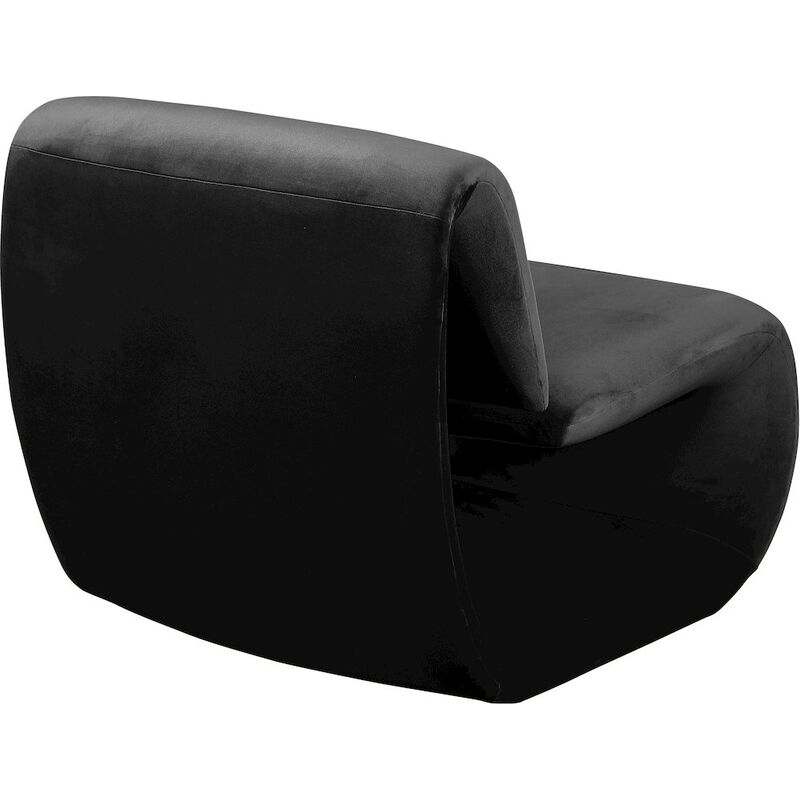Meridian Furniture Nouveau Black Velvet Accent Chair