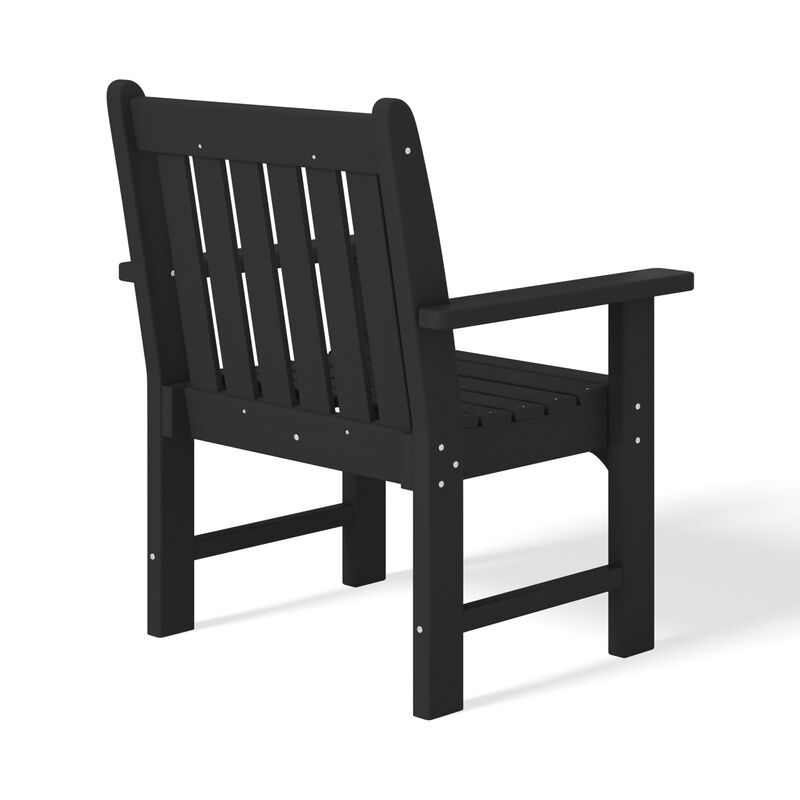 WestinTrends Outdoor Patio HDPE Garden Dining Arm Chair