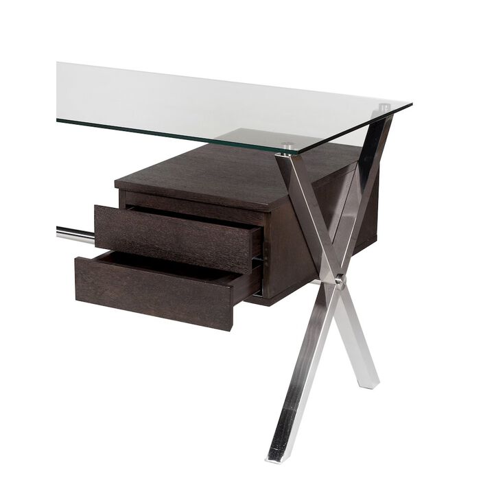 Pangea Home Beverli Desk Large Espresso