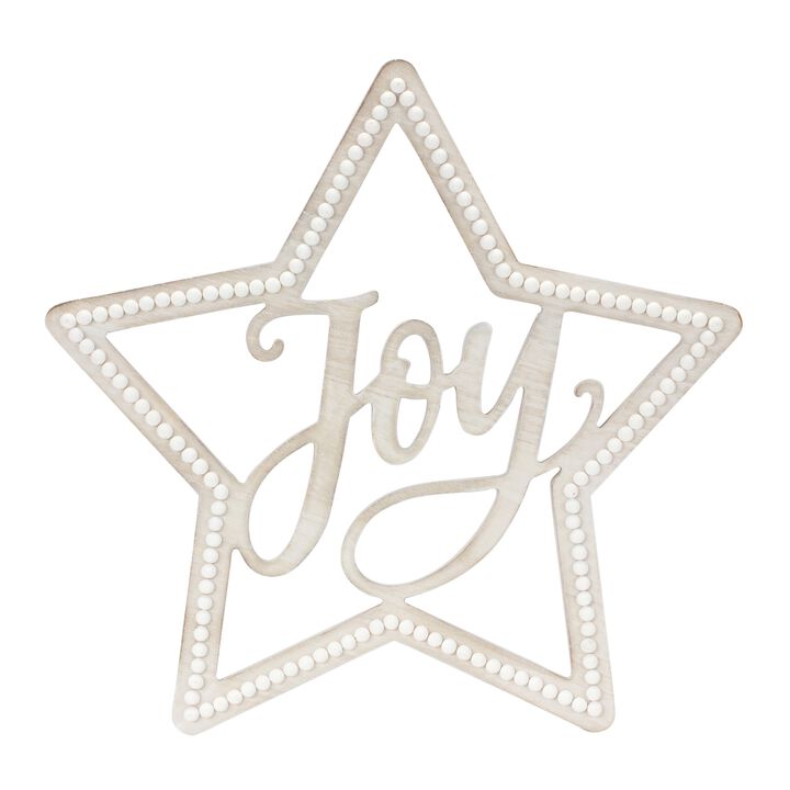 Joy Star MDF Figurines Set of 2 for Christmas Accent Decor