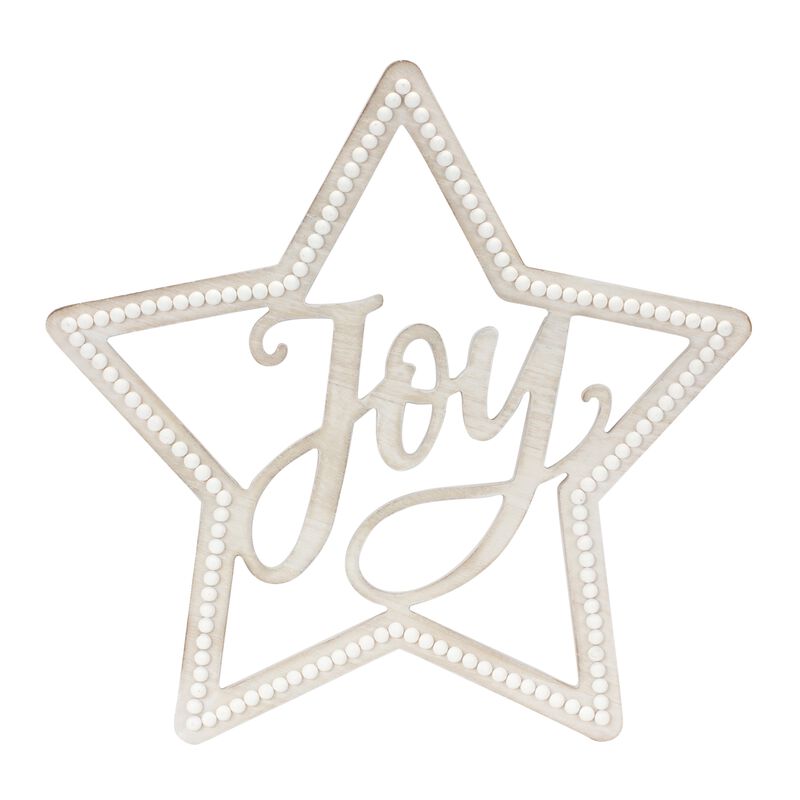Joy Star MDF Figurines Set of 2 for Christmas Accent Decor