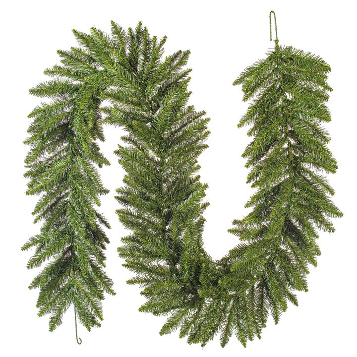 Vickerman 50'x14 Camdon Fir Artificial Christmas Garland, Unlit - Faux Large Christmas Garland - Indoor or Outdoor Garland - Holiday Garland Decor