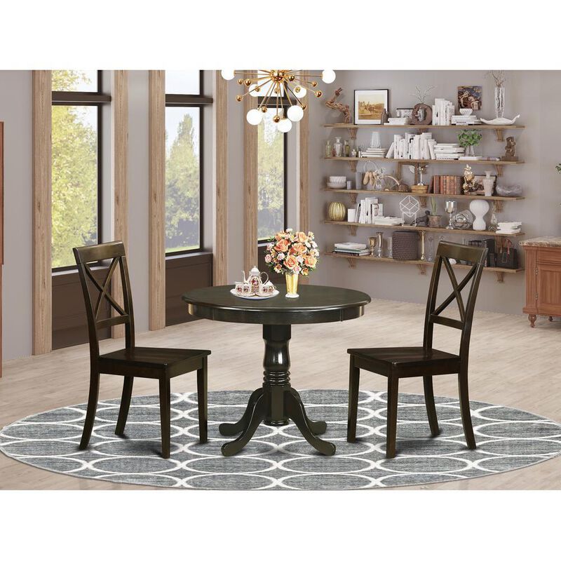 3 Pc Kitchen Table set- Table plus 2 Dining Chairs